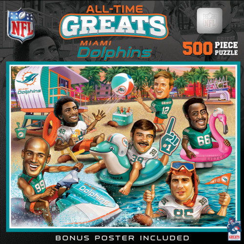 Miami Dolphins NFL All-Time Greats 500pc Puzzle
