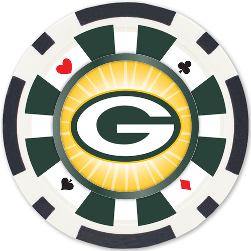 Green Bay Packers NFL Poker Chips 100pc