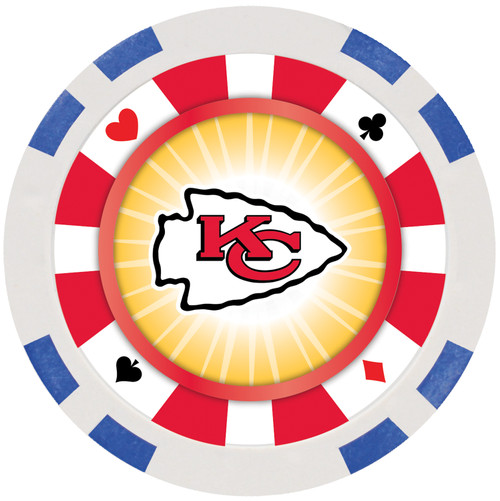 Kansas City Chiefs NFL Poker Chips 100pc