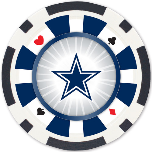 Dallas Cowboys NFL Poker Chips 100pc