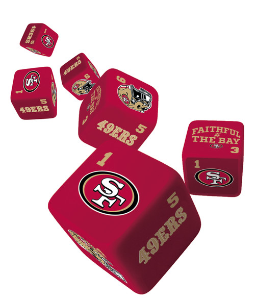 San Francisco 49ers NFL Dice Set - 19mm
