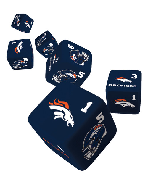 Denver Broncos NFL Dice Set - 19mm