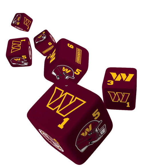 Washington Commanders NFL Dice Set - 19mm