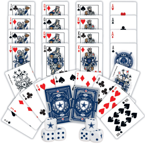 Dallas Cowboys NFL 2-pack Playing Cards & Dice Set