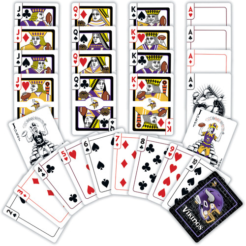 Minnesota Vikings Neon Playing Cards