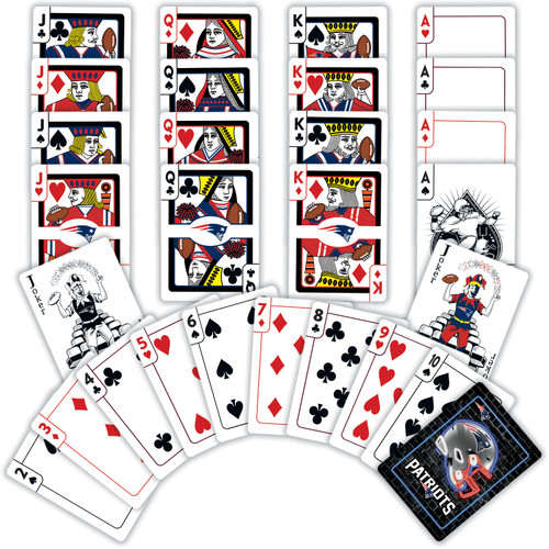 New England Patriots Neon Playing Cards