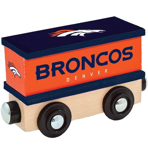 Denver Broncos NFL Wood Box Train Car
