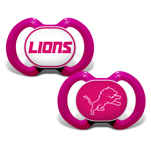 Detroit Lions NFL Pacifier 2-Pack - Pink