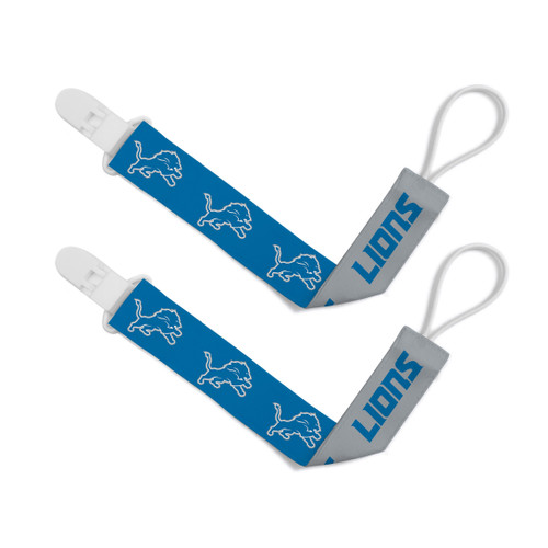 Detroit Lions NFL Pacifier Clip 2-Pack