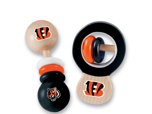Cincinnati Bengals NFL Wood Rattle 2-Pack