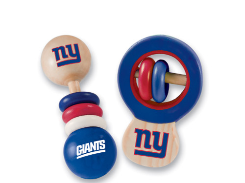New York Giants NFL Wood Rattle 2-Pack