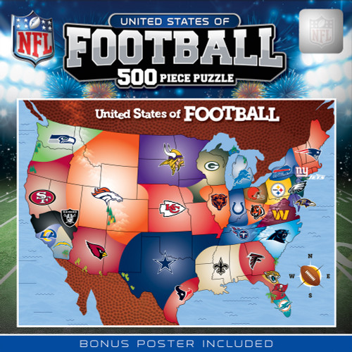 NFL League Map 500pc Puzzle