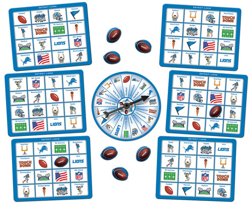 Detroit Lions NFL Bingo Game
