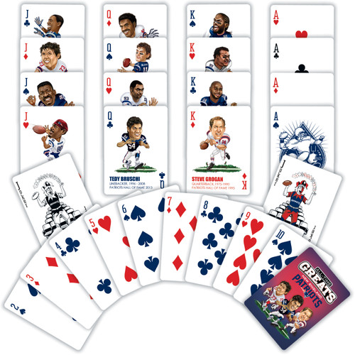 New England Patriots NFL All-Time Greats Playing Cards