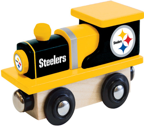 Pittsburgh Steelers NFL Wood Train Engine