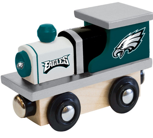 Philadelphia Eagles NFL Wood Train Engine