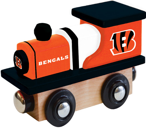 Cincinnati Bengals NFL Wood Train Engine