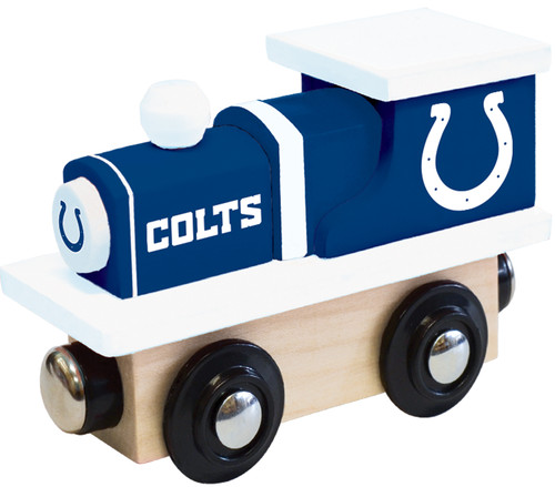 Indianapolis Colts NFL Wood Train Engine