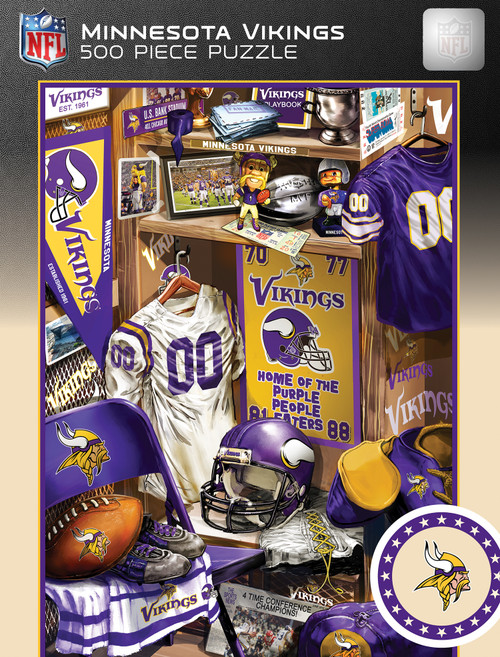 Minnesota Vikings NFL Locker Room 500pc Puzzle