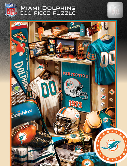 Miami Dolphins NFL Locker Room 500pc Puzzle