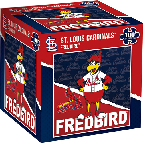 St. Louis Cardinals MLB Mascot 100 Piece Square Puzzle