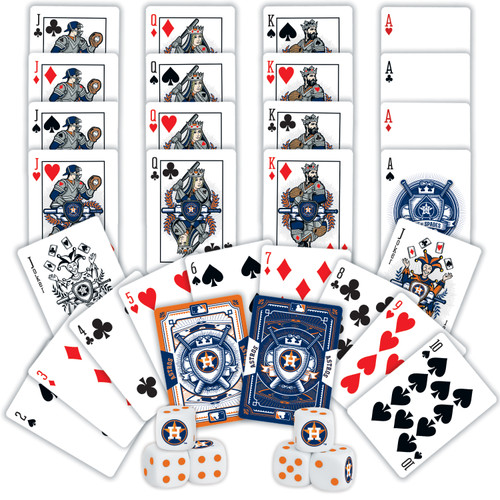 Houston Astros MLB 2-pack Playing Cards & Dice Set