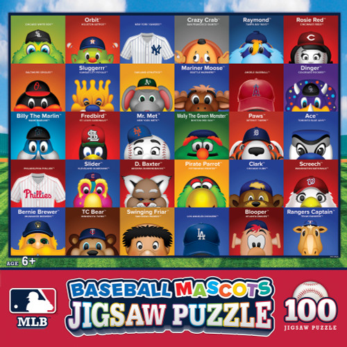 MLB Mascots 100pc Puzzle