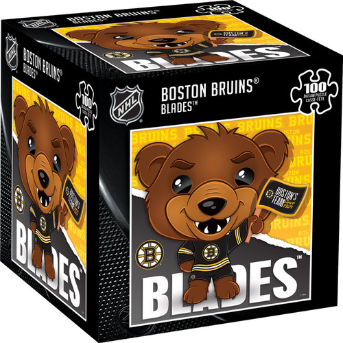 Boston Bruins NHL Mascot 100 Piece Square Puzzle