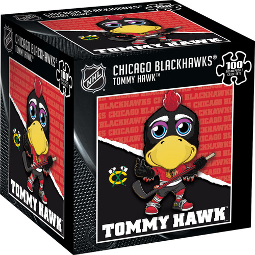 Chicago Blackhawks NHL Mascot 100 Piece Square Puzzle
