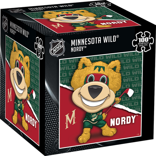 Minnesota Wild NHL Mascot 100 Piece Square Puzzle