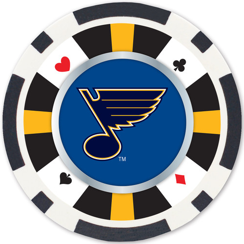 St. Louis Blues NHL Poker Chips 100pc