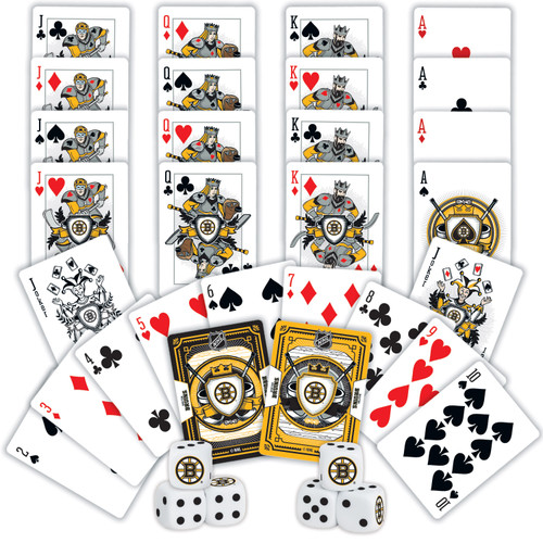 Boston Bruins NHL 2-pack Playing Cards & Dice Set