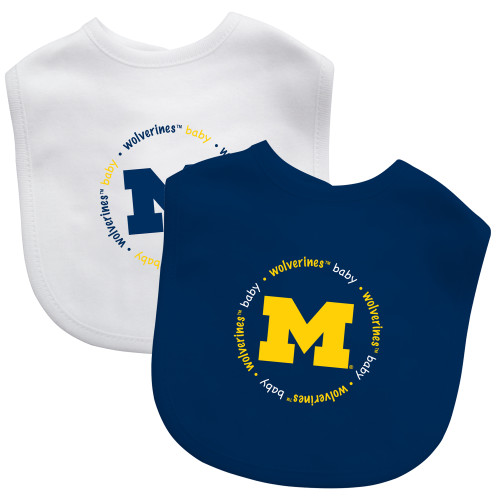 Michigan Wolverines NCAA Baby Bibs 2-Pack