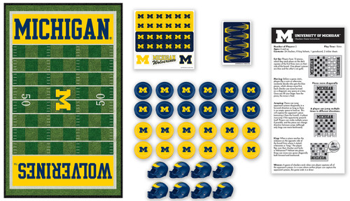 Michigan Wolverines NCAA Checkers
