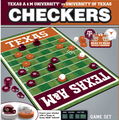 Texas A&M Aggies vs Texas Longhorns Rivalry Checkers