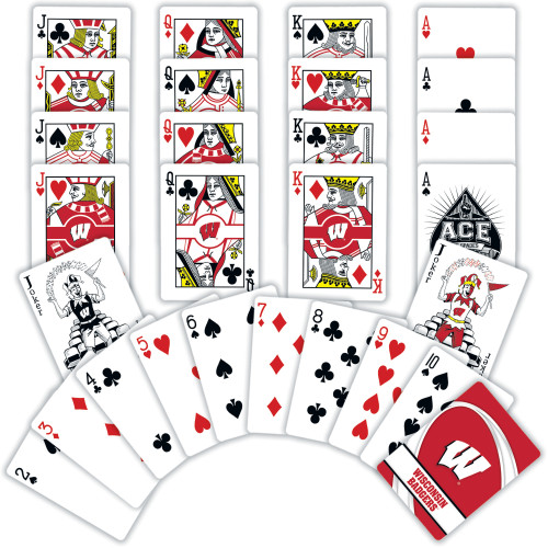 Wisconsin Badgers NCAA Playing Cards