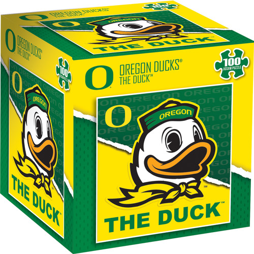 Oregon Ducks NCAA Mascot 100 Piece Square Puzzle