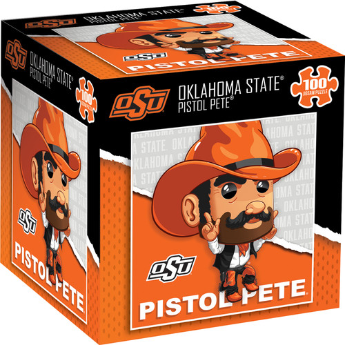 Oklahoma State Cowboys NCAA Mascot 100 Piece Square Puzzle