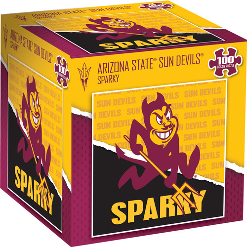 Arizona State Sun Devils NCAA Mascot 100 Piece Square Puzzle
