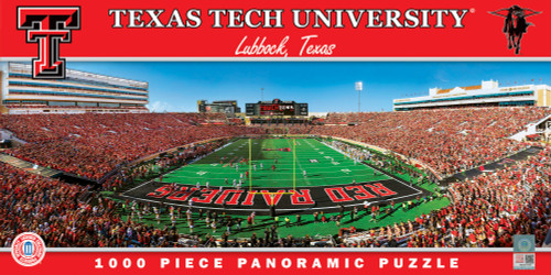 Texas Tech Red Raiders NCAA 1000pc Panoramic Puzzle - End Zone