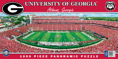 Georgia Bulldogs NCAA 1000pc Panoramic Puzzle
