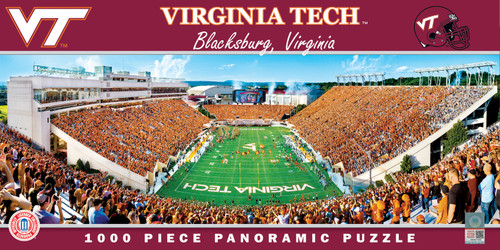 Virgina Tech Hokies NCAA 1000pc Panoramic Puzzle - End Zone