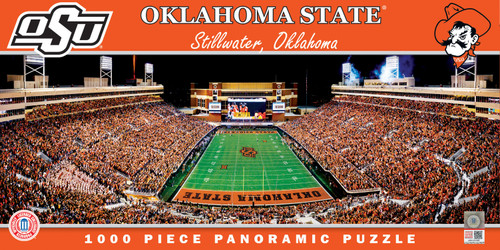 Oklahoma State Cowboys NCAA 1000pc Panoramic Puzzle - End Zone
