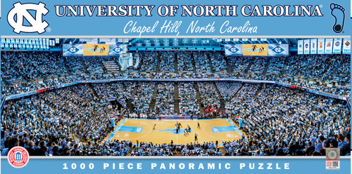 UNC Tar Heels NCAA 1000pc Basketball Panoramic Puzzle