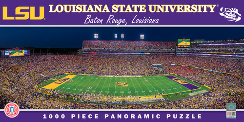 LSU Tigers NCAA 1000pc Panoramic Puzzle