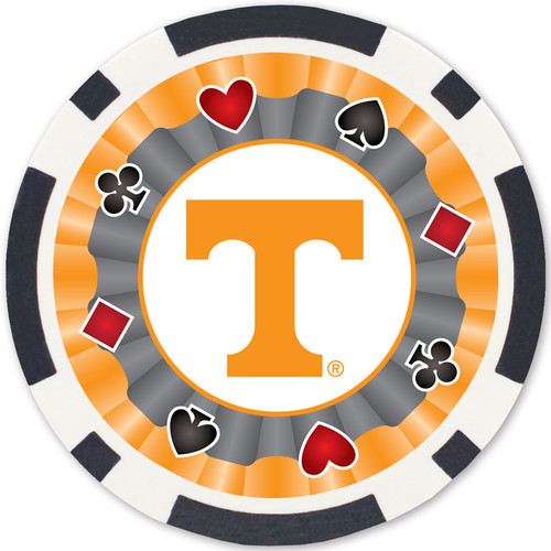 Tennessee Volunteers NCAA Poker Chips 100pc