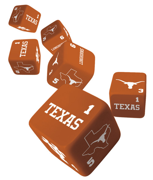 Texas Longhorns NCAA Dice Set - 19mm