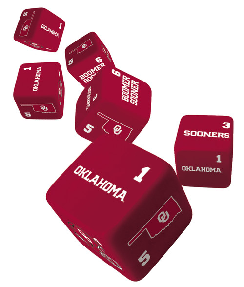Oklahoma Sooners NCAA Dice Set - 19mm