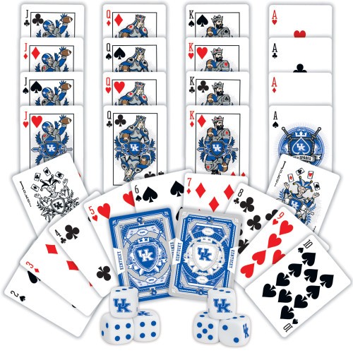 Kentucky Wildcats NCAA 2-pack Playing Cards & Dice Set
