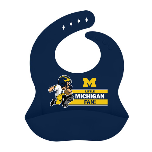 Michigan Wolverines NCAA Silicone Bib